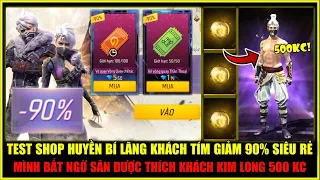 Test Shop Huyền Bí Lãng Khách Tím Giảm 90% Mình Săn Được Thích Khách Kim Long Chỉ 500KC | Free Fire