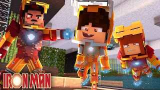 Minecraft: WHO'S YOUR FAMILY? - O BEBÊ ROUBOU A ARMADURA DOURADA DO IRON MAN!! (Iron Baby)