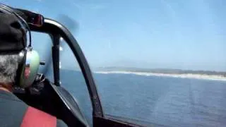 Flight in the ridge runner III, over the water in front of pajaro dunes part 3