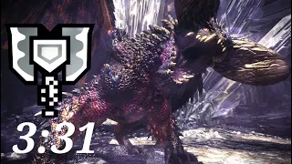 High Rank Gear Charge Blade vs Arch Tempered Nergigante 3:31 Solo | MHW Iceborne PC
