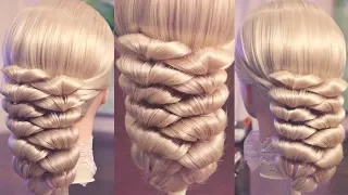 Причёска на резинках | Авторские причёски | Лена Роговая | Hairstyles by REM | Copyright ©