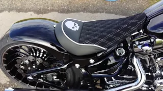 #HarleyDavidson FXSB Breakout Exhaust Sound #harley #motorcycle