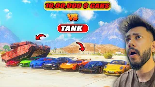 GTA 5 10,00,000 $ CARS VS 1000000KG HEAVY TANK😨😍 CRUSH CHALLANGE GTA 5