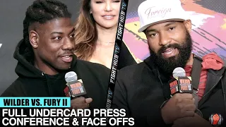 WILDER VS. FURY 2 - FULL UNDERCARD PRESS CONFERENCE & FACE OFF VIDEO