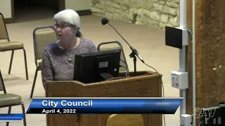 Batavia City Council Meeting. April 4, 2022