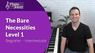 Bare Necessities - Stride Piano Lesson for Beginner to Intermediate