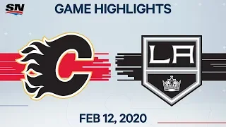 NHL Highlights | Flames vs. Kings – Feb. 12, 2020