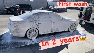 First Wash on The BMW E60//550i in 2 Years