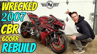 2007 CBR 600RR Wrecked Bike Rebuild (Part 1 The Teardown)