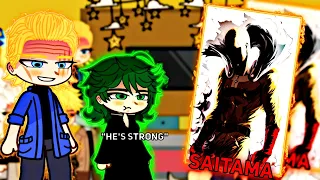 S-Class Hero's react to Saitama || One punch man || TikTok Gacha