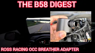 New Ross Racing OCC Breather Adapter coming soon - The B58 Digest