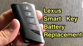 How to replace Lexus smart proximity key fob battery 2018+