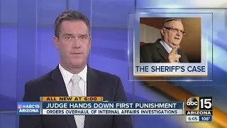 Arpaio hit with 1st punishments in contempt case