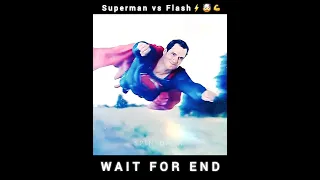 Superman vs Flash⚡ Race 🔥😱🤯 #Superman #flash #JusticeLeague #shorts #Superheroes #marvel #dc #movie