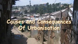 Urbanisation: causes and consequences