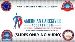 ░▒▓  How To Become a Private Caregiver ▓▒░