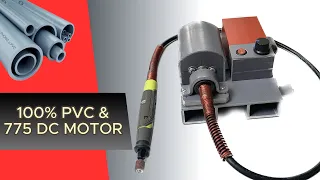 HOW TO MAKE Mini Grinder from 100% PVC with 775 DC Motor | VNB Creative