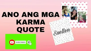 ANO ANG MGA KARMA QUOTE