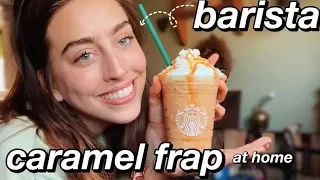 How To Make A Caramel Starbucks Frappuccino & More at home: by a barista
