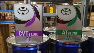 Новый дизайн упаковки Toyota CVT Fluid TC и CVT Fluid FE   #ANTON_MYGT #0888602505  #0888602105