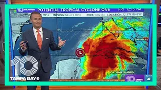 Tracking the Tropics: Potential Tropical Cyclone One organizes slowly in the Gulf moving toward FL