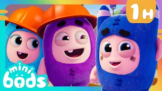 Crazy Building Block Accident | Minibods | Mini Oddbods | Baby Oddbods | Funny Cartoons For Kids