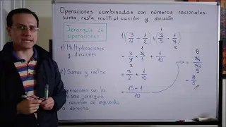 Operaciones combinadas con números racionales: suma, resta, multiplicación y división (parte 1)