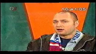 Daniel Landa ve Studiu 6 ČT - o muzikálu Krysař 6. 11. 1996