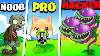 NOOB vs PRO vs HACKER in PLANTE vs ZOMBIE! Jucam? (1)