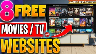 🔴Top 8 Websites to Watch FREE Movies / TV Shows (No Sign up!) 2024 Update !