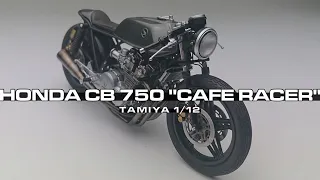 1/12 honda CB 750 "CAFE RACER" full video build