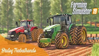 ESTAMOS QUASE FINALIZANDO METADE DO CAMPO | FAZENDA FORTALEZA | Farming Simulator 19 - Logitech G27