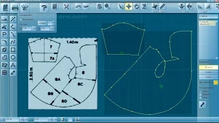 Как с помощью программы Redcafe снять выкройку с технического рисунка модели