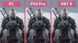 [4K] Witcher 3 – PC vs. PS4 Pro vs. Xbox One X 4K Mode Frame Rate Test & Graphics Comparison