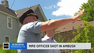 Minneapolis police officer shot in ambush