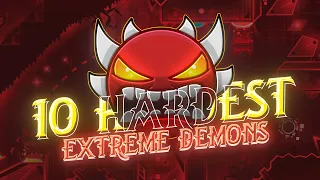 【4K】 TOP 10 HARDEST EXTREME DEMONS [21K SPECIAL] | Geometry Dash 2.11