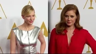 Amy Adams and Cate Blanchett Stun At Oscars Luncheon | Splash News TV | Splash News TV