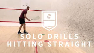 Squash solo drills: Straight hitting