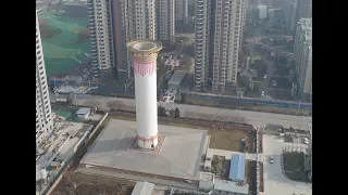 Giant air purification tower tackles smog