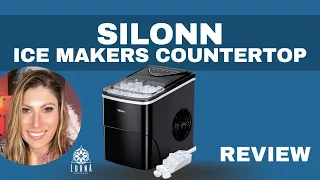 Silonn Ice Makers Countertop, 9 Cubes Ready in 6 Mins, 26lbs in 24Hrs, Self-Cleaning - REVIEW