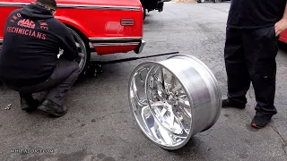 WhipAddict: 70' Chevy C10 Short Bed Truck on 26s Test Fits BIG LIP Billet 24x13s at Kaotic Speed! P1