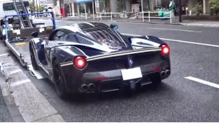 ラフェラーリ エンジンスタート 走行動画／LaFerrari start up flyby sound in Japan.