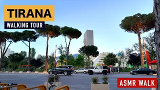 TIRANA, ALBANIA 🇦🇱 SHETITJE NGA SHESHI SKENDERBEJ - BLLOK NE TIRANE 🚶 CITY SOUND ASMR WALK [4K HDR]