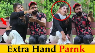 Romantic Extra Hand Prank | Epic Reactions 😂😂