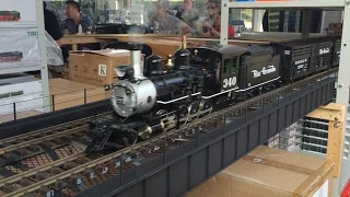 Live steam train party in 2015 (Steam train C19)