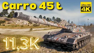 World of Tanks 6 Kills 11,3k damage Carro 45 t | 4K Video | - My battle My rules