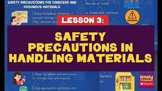 SAFETY PRECAUTIONS IN HANDLING MATERIALS - SCIENCE 5