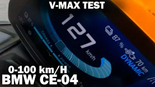 0-100 Km/h BMW CE04 / CE-04 Better than Yamaha TMAX ?