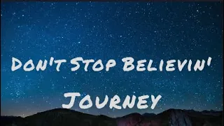 Journey - Don't Stop Believin' (lyrics)