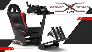 Cockpit X Retrátil V3 - Montagem, Ajustes e Gameplay by Extreme Simracing